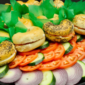 Bagel tray for catering