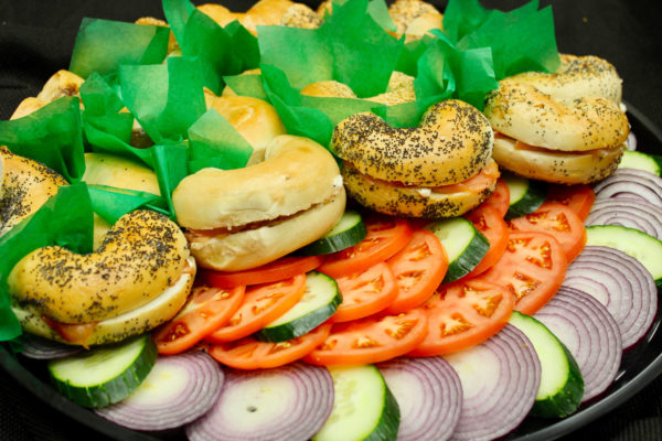 Bagel tray for catering