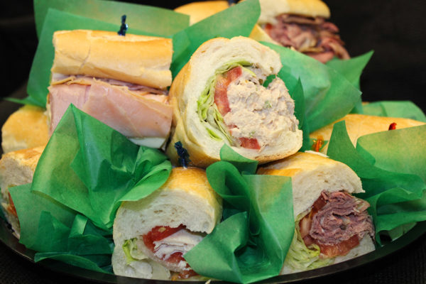Hoagie tray: catering from Mrs Marty's Deli in Broomall, PA